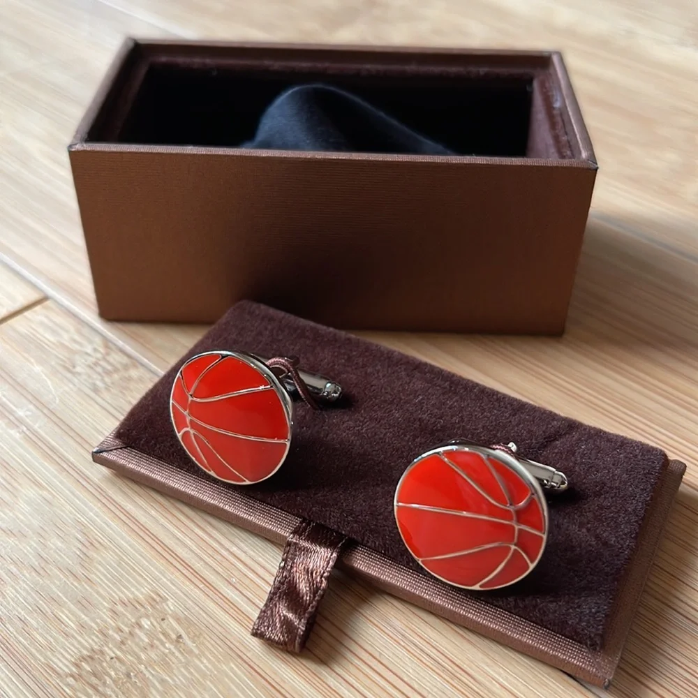 Basketball Cufflinks, ball Cufflinks, Men's Cufflinks, Sport Cufflinks NWOT